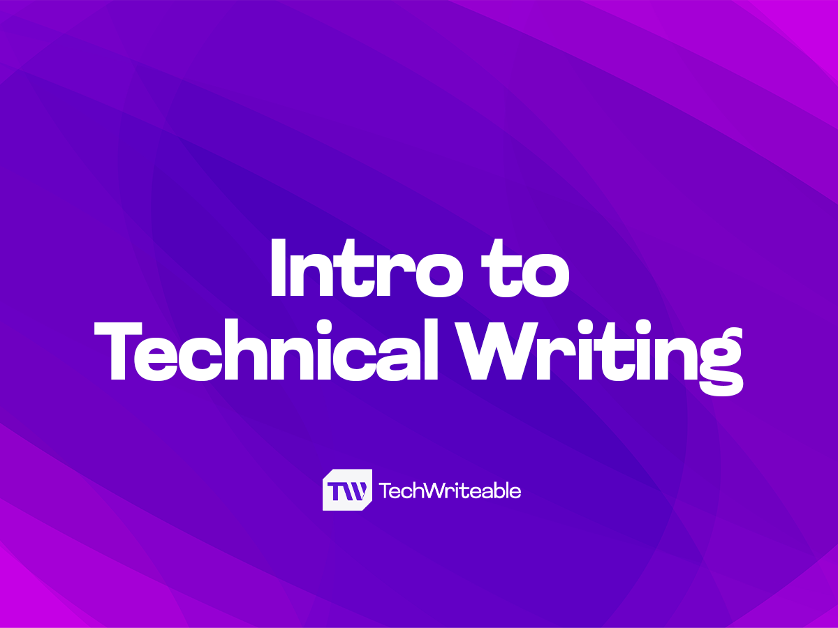 Introduction to Technical Writing